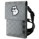 Karl Lagerfeld KLWBSAKHPCG Saffiano Monogram Choupette silver