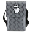 Karl Lagerfeld KLWBSAKHPCG Saffiano Monogram Choupette silver