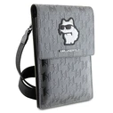 Karl Lagerfeld KLWBSAKHPCG Saffiano Monogram Choupette silver