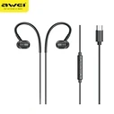 AWEI TC-6 USB-C in-ear headphones black
