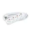 Power Strip Technik Professional 4 Outlets White 1.5m