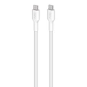 Cable PURO Fabric Ultra Strong heavy duty USB-C/USB-C 1,2m (white)