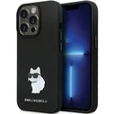 Karl Lagerfeld KLHCP14LSMHCNPK iPhone 14 Pro hardcase Silicone C Metal Pin black
