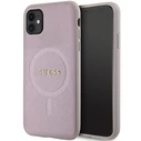 Guess GUHMN61PSAHMCP Apple iPhone 11/XR hardcase Saffiano MagSafe pink