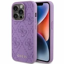 Guess GUHCP15LP4EPMU Apple iPhone 15 Pro hardcase Leather 4G Stamped light purple