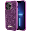 Guess GUHCP15LPMSDGSF Apple iPhone 15 Pro hardcase Disco Metal Script fuschia