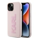 Karl Lagerfeld KLHCP15M3DMBKCP Apple iPhone 15 Plus / 14 Plus hardcase 3D Rubber Glitter Logo pink