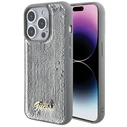 Guess GUHCP15LPSFDGSS Apple iPhone 15 Pro hardcase Sequin Script Metal silver
