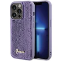 Guess GUHCP15LPSFDGSU Apple iPhone 15 Pro hardcase Sequin Script Metal purple