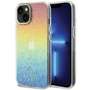 Guess GUHCP15SHDECMI Apple iPhone 15 hardcase IML Faceted Mirror Disco Iridescent multicolor