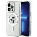 Karl Lagerfeld KLHMP15LHGKCNOT Apple iPhone 15 Pro hardcase Karl&Choupette Glitter MagSafe transparent