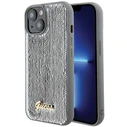 Guess GUHCP15SPSFDGSS Apple iPhone 15 hardcase Sequin Script Metal silver