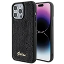 Guess GUHCP15XPSFDGSK Apple iPhone 15 Pro Max hardcase Sequin Script Metal black