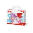 NUK Learn-to-Drink Set (Evolution Cups) with 3 interchangeable drinking attachments, purple/pink, 230 ml