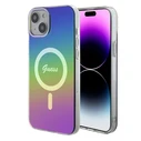 Guess GUHMP15MHITSK Apple iPhone 15 Plus / 14 Plus hardcase IML Iridescent MagSafe rainbow