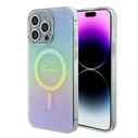 Guess GUHMP15XHITSQ Apple iPhone 15 Pro Max hardcase IML Iridescent MagSafe turquoise