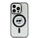 Karl Lagerfeld KLHMP15SHCHNOTK Apple iPhone 15 hardcase IML Choupette`s Head MagSafe transparent