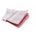 DURABLE Personalhefter με ράγα κρεμαστής A4, 5 θήκες, κόκκινο