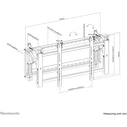 Βάση Τηλεόρασης Videowall for bis 75" (191 cm) 70KG LED-VW2000Black Neomounts