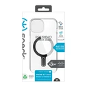 Speck Presidio Perfect-Clear ClickLock MagSafe Apple iPhone 15 (Clear/Chrome Finish/Serene Silver)