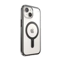 Speck Presidio Perfect-Clear ClickLock MagSafe Apple iPhone 15 (Clear/Frosted Black/Slate Grey)