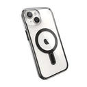 Speck Presidio Perfect-Clear ClickLock MagSafe Apple iPhone 15 (Clear/Frosted Black/Slate Grey)