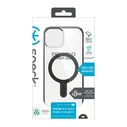 Speck Presidio Perfect-Clear ClickLock MagSafe Apple iPhone 15 (Clear/Frosted Black/Slate Grey)