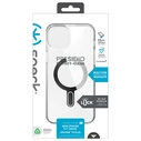 Speck Presidio Perfect-Clear ClickLock MagSafe Apple iPhone 15 Plus / 14 Plus (Clear/Chrome Finish/Serene Silver)
