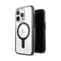 Speck Presidio Perfect-Clear ClickLock MagSafe Apple iPhone 15 Pro (Clear/Frosted Black/Slate Grey)