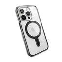Speck Presidio Perfect-Clear ClickLock MagSafe Apple iPhone 15 Pro (Clear/Frosted Black/Slate Grey)
