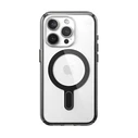 Speck Presidio Perfect-Clear ClickLock MagSafe Apple iPhone 15 Pro (Clear/Frosted Black/Slate Grey)