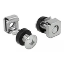 Βίδες Delock σετ με παξιμάδια 42420 για rack, M6/16mm, 20τμχ