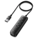 4-in-1 adapter UGREEN CM416 USB-A HUB / 4xUSB-A 3.0 1m (black)