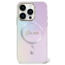 Guess GUHMP15XHITSU Apple iPhone 15 Pro Max hardcase IML Iridescent MagSafe purple