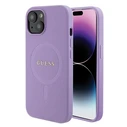 Guess GUHMP15SPSAHMCU Apple iPhone 15 hardcase Saffiano MagSafe purple