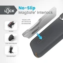 Speck Presidio2 Pro ClickLock & MagSafe Apple iPhone 15 Pro (Charcoal Grey/Cool Bronze)