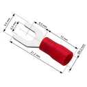 6.5mm Fork (Spade) Terminal Set - 100 pcs (SKU: DM-008)