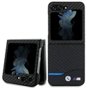 BMW BMHCZF522NBCK Samsung Galaxy Z Flip5 Leather Carbon black