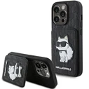 Karl Lagerfeld KLHCP15LSAKCNSCK Apple iPhone 15 Pro hardcase Saffiano Monogram Choupette black
