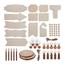 Αξεσουάρ για 3D Printers Laserpecker Wooden engraving materials set (190 pcs)