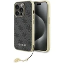Guess GUHCP15LGF4GGR Apple iPhone 15 Pro hardcase 4G Charms Collection grey