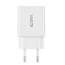 Tech-Protect C35W, 2xUSB-C, PD, 35W wall charger + lightning cable white