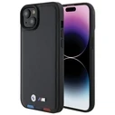 BMW BMHCP15M22PTDK Apple iPhone 15 Plus / 14 Plus Leather Stamp Tricolor black