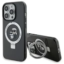 Karl Lagerfeld KLHMP15LHMRSKCK Apple iPhone 15 Pro hardcase Ring Stand Karl&Choupettte MagSafe black