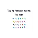 Sharpie Permanent Markers Neon Pink 1 mm - Set of 12