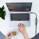 UGREEN USB-C external network adapter / Ethernet RJ45 1Gbps gray