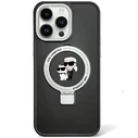 Karl Lagerfeld KLHMP13LHMRSKCK Apple iPhone 13 Pro hardcase Ring Stand Karl&Choupettte MagSafe black