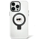 Karl Lagerfeld KLHMP15LHMRSKHH Apple iPhone 15 Pro hardcase Ring Stand Karl Head MagSafe white