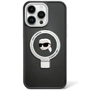 Karl Lagerfeld KLHMP15LHMRSKHK Apple iPhone 15 Pro hardcase Ring Stand Karl Head MagSafe black