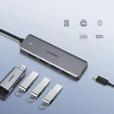 UGREEN USB-A / 4xUSB-A 3.2Gen1 HUB with additional micro USB power port grey